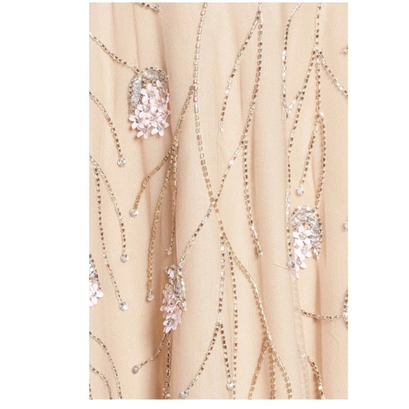 NWT! Adrianna Papell Embellished Tea-Length Dress [‎ SZ 10 ] - Picture 7 of 7